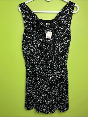 Versona polka dot romper size S NWT